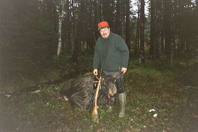 Min frste elg skudt 12.10.2000 p Bsseberget i Vrmland Troels J. Ankerstjerne 